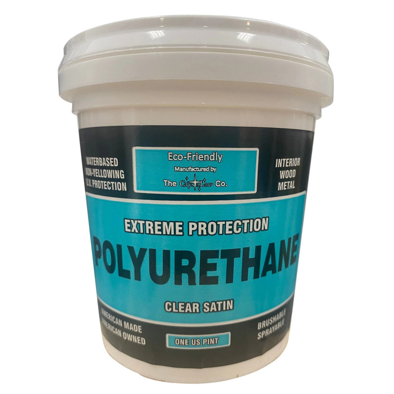 Extreme Protection Polyurethane - Water Based - Clear - Sheen:Satin - Size:1 Pint